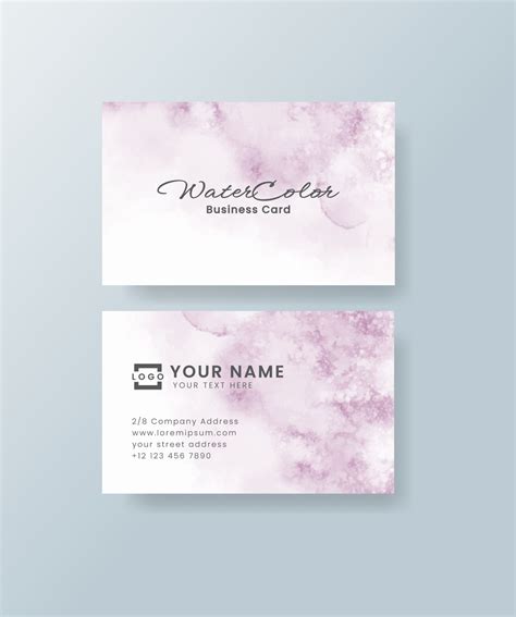 Watercolor business card 5517844 Vector Art at Vecteezy