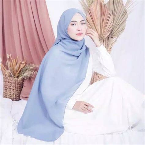 Jual Pashmina Ceruty Baby Doll Premium 180x75 Pashmina Pashmina