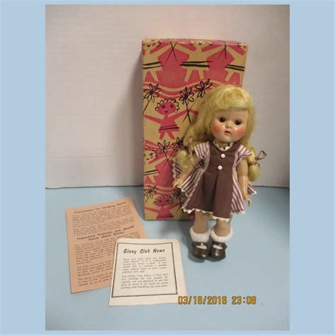 Vogue 1950s Boxed Painted Lash Walker Ginny Doll All Original Ruby Lane