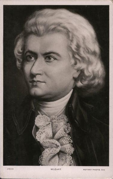 Portrait of Mozart Composers Postcard