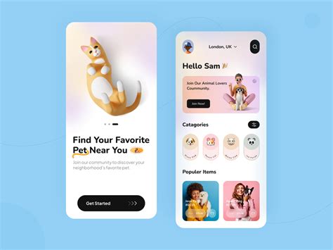 Pet Adoption App UI By Abdullah Shakib On Dribbble