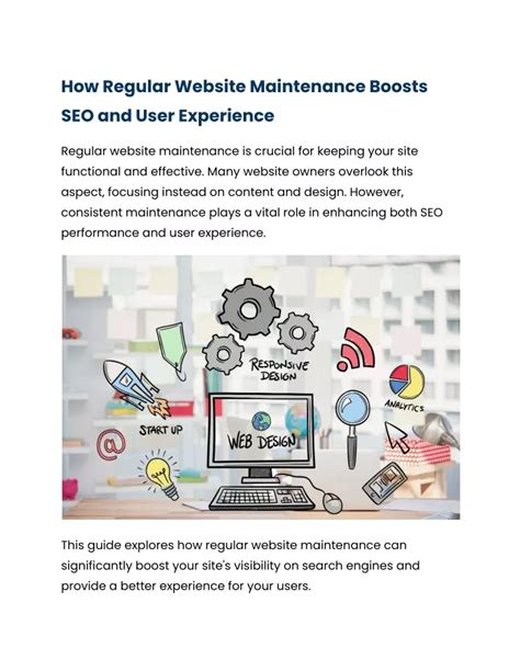 PPT How Regular Website Maintenance Boosts SEO And User Experience