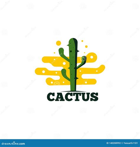 Cactus Logo Vector Cactus Logo Template Stock Vector Illustration Of