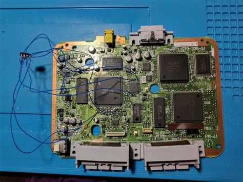 Scph 101 Psone Mm3 Modchip Installation Pm 41 Ntsc Board William Quade