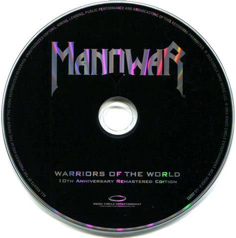 Manowar Warriors Of The World 2002 10th Anniversary Remastered Ed