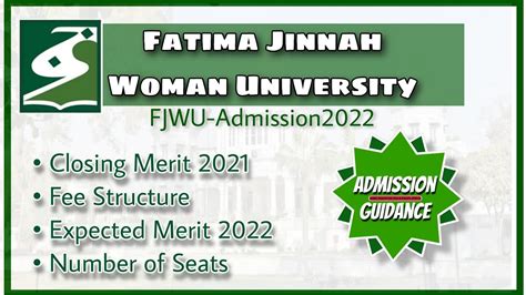 Fatima Jinnah Woman University Fjwu Closing Merit 2021 And Fee