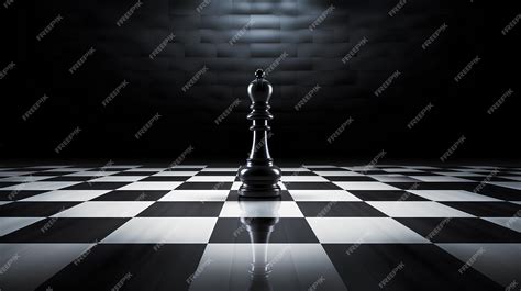 Premium AI Image | chess board with chess figures on dark background