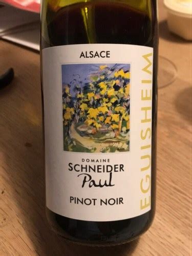 Paul Schneider Eguisheim Pinot Noir Vivino US