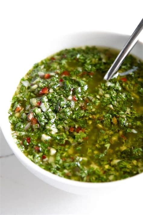 Chimichurri Recipe (How to Make Chimichurri Sauce) - The Forked Spoon