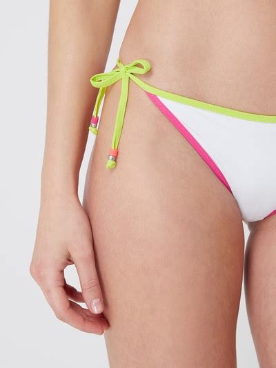 Banana Moon Bikini Slip mit Schnürverschlüssen Modell Lia weiß