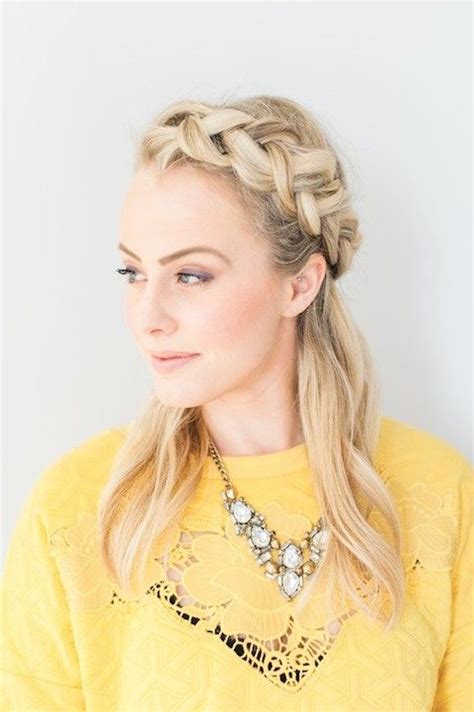 A Quick And Easy Hair Tutorial For The Braided Crown Crown Hairstyles