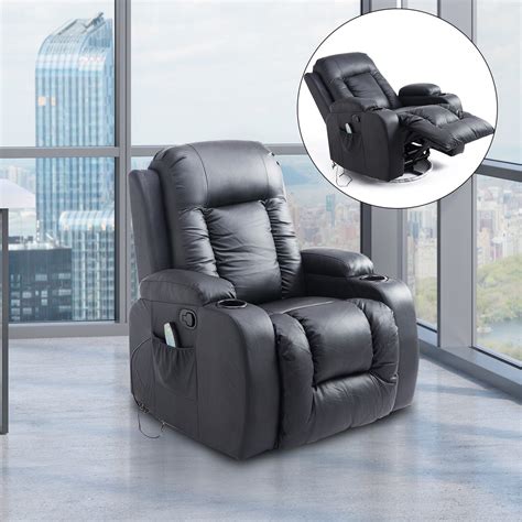 Homcom Fauteuil De Massage Et Relaxation électrique Chauffant