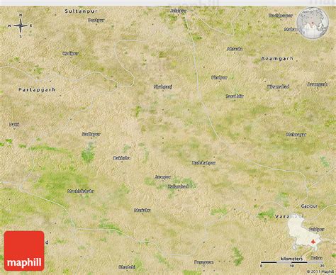 Satellite 3D Map of Jaunpur