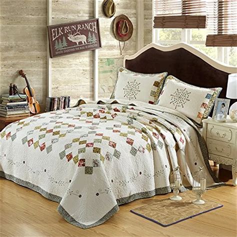 Fadfay Luxury Cotton Patchwork Bedding Sets Soft Romantic Floral Bed