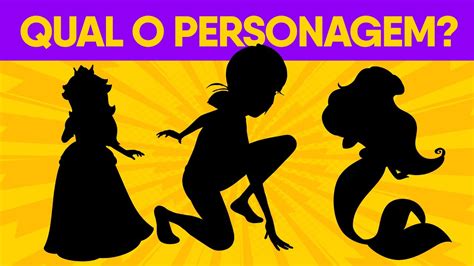 ADIVINHE O PERSONAGEM PELA SOMBRA EDIÇÃO 03 YouTube