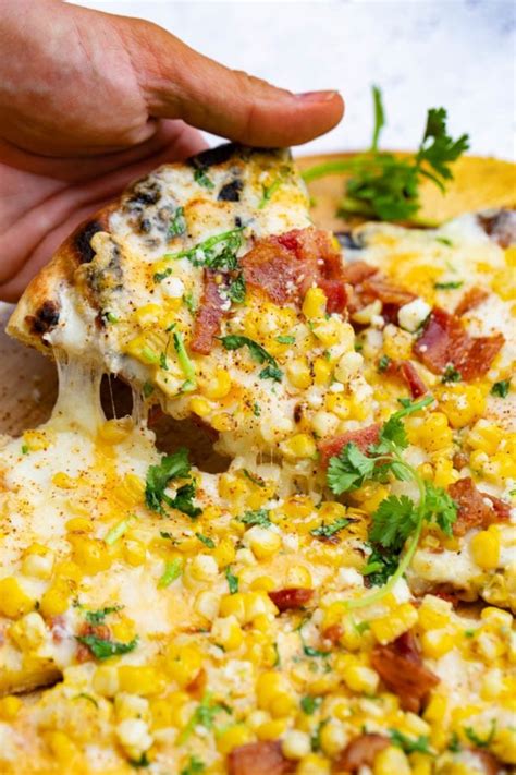 Elote Mexican Corn Grilled Pizza Oh Sweet Basil