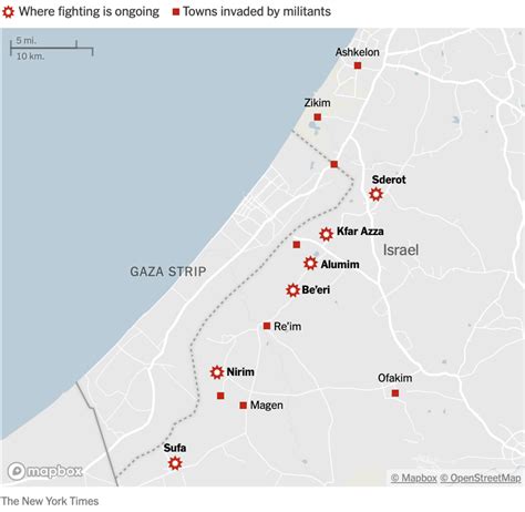 Mapping Israel and Gaza attacks – FlowingData