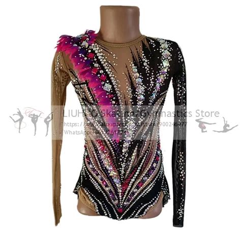 Liuhuo Vestido De Patinaje Art Stico Para Mujer Leotardo De Gimnasia R