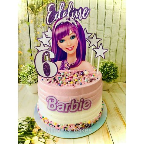 Jual Topper Cake Barbie Custom Nama Shopee Indonesia