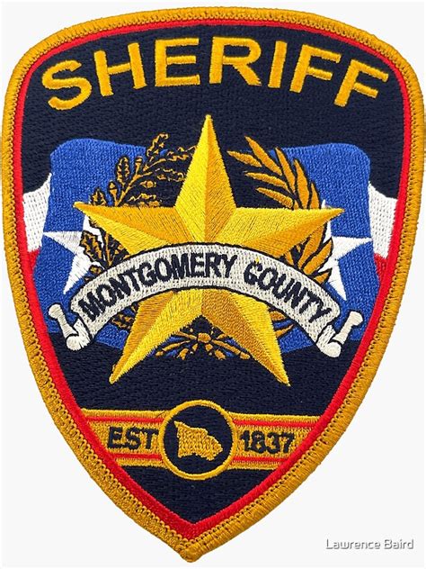 "Montgomery County Texas Sheriff" Sticker for Sale by lawrencebaird ...