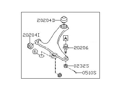 Ag D Genuine Subaru Arm Assembly Front Lh