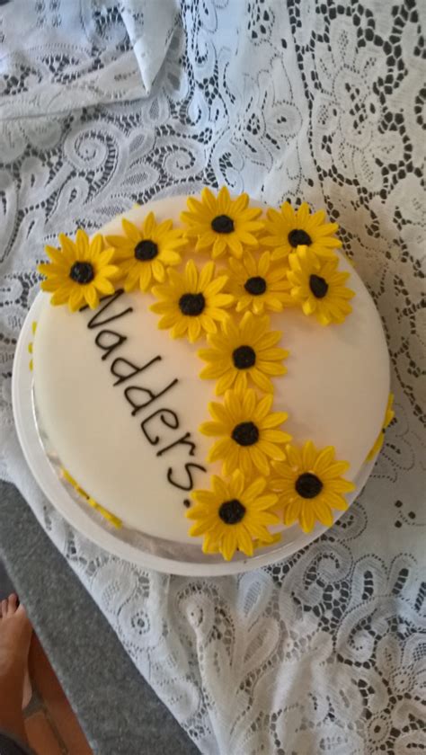 Birthday Cake - Sunflowers - Cakes and Balloons by Debbie