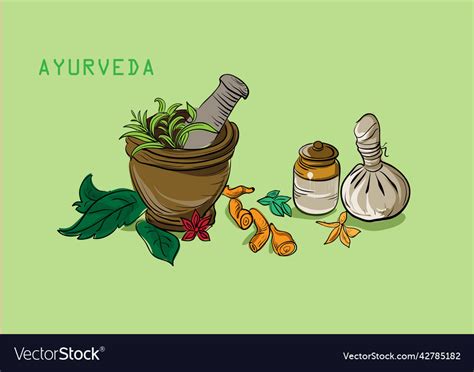 Ayurveda Royalty Free Vector Image Vectorstock