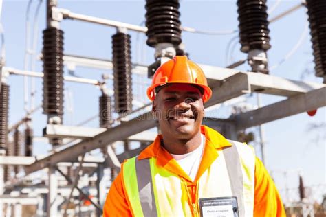 African Electrical Worker Stock Photo Image Of Male 43841398