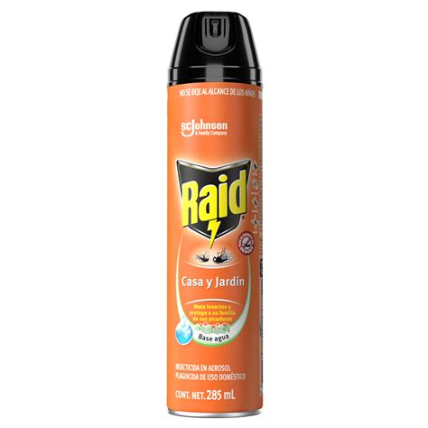 Insecticida Raid Aerosol Casa Y Jardin Ml