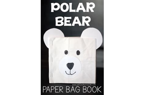 Polar Bear Paper Bag Book Craft - Primary Theme Park