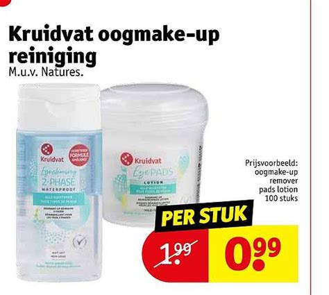 Promo Kruidvat Oogmake Up Reiniging Chez Kruidvat Icatalogue Fr