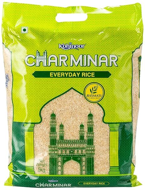 Kohinoor Charminar Everyday Rice 5 Kg Daily Use Basmati Rice