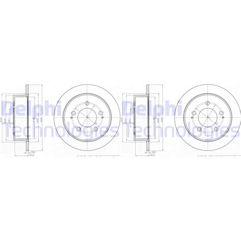 X Delphi Bremsscheiben Mm Voll Hinten Passend F R Ssangyong Actyon