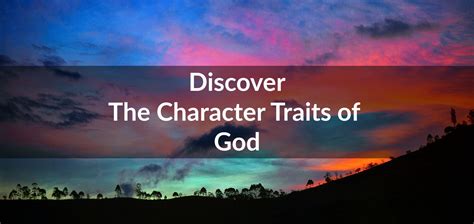 Character Traits Of God Jean Wilund Christian Writerspeakerbible