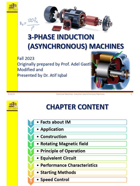 Chapter 5 Induction Motors Final | PDF | Electric Motor | Electrical ...