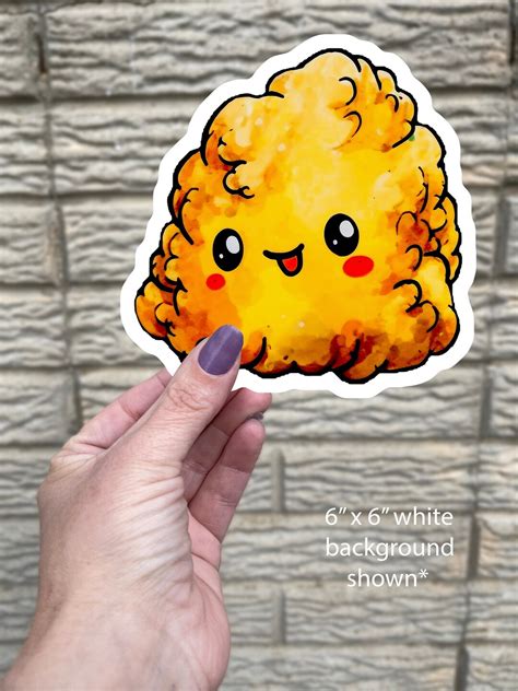 Cute Chicken Nugget Sticker Watercolor Sticker Simple Gift - Etsy