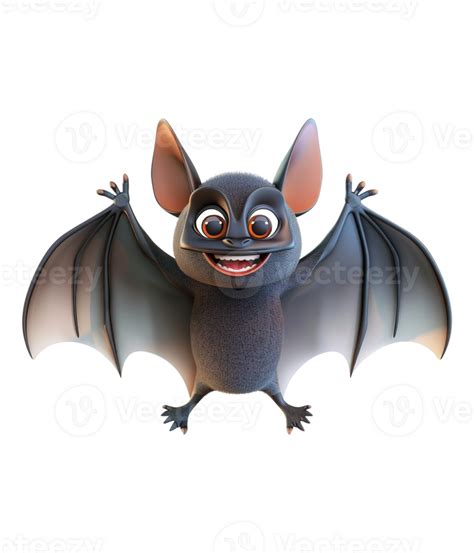 3d Cartoon Illustration Of Cute Bat 47493453 Png