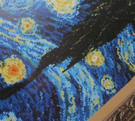 Cross Stitch Kit Van Gogh Starry Night Counted Cross Stitch Etsy