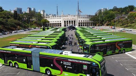 Nibus El Tricos Passar O A Ser Da Frota Do Transporte Em S O Paulo