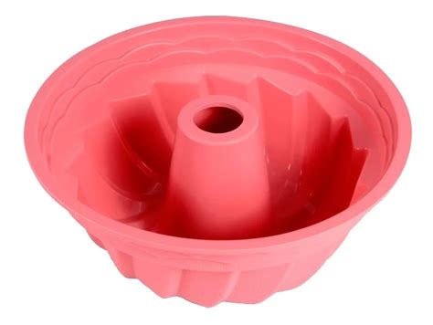 Forma Silicone Bolo Pudim Torta Vazada Redonda Prática MercadoLivre