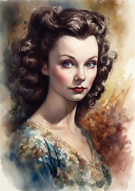 Vivien Leigh Digital Art By Thuy Dinh Thi Fine Art America