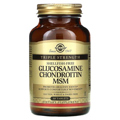 Solgar Glucosamine Chondroitin Msm Triple Strength Tablets Iherb