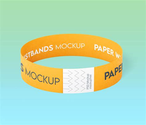 Free Paper Wristband Mockups Psd Set Psd Psfiles