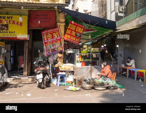 Street Food In Hanoi Vietnam Stock Photo Alamy