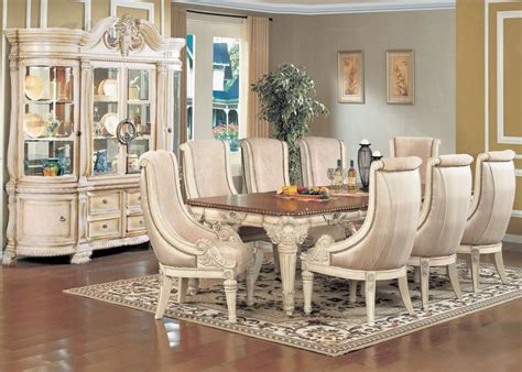 Luxury Antique White 11 Piece Formal Dining Room Furniture Set W China