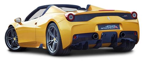 Ferrari 458 Speciale Aperta Yellow Car PNG Image PurePNG Free