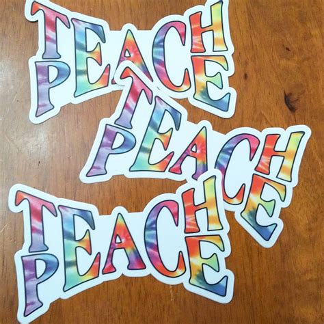 Hippie Bumper Sticker Etsy