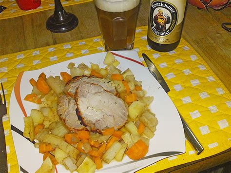 Krustenbraten Mit Balsamico Schalotten Von Sivi Chefkoch De