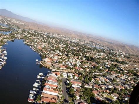 Canyon Lake Ca An Aerial View Of The Community From An Rc Aircraft