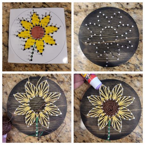 DIY Sunflower String Art Kit Etsy